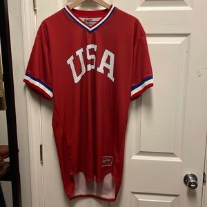 USA Olympic Baseball Jersey Rawlings Barstool